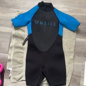 O'Neill reactor 2 Black and Blue Shorty Wetsuit